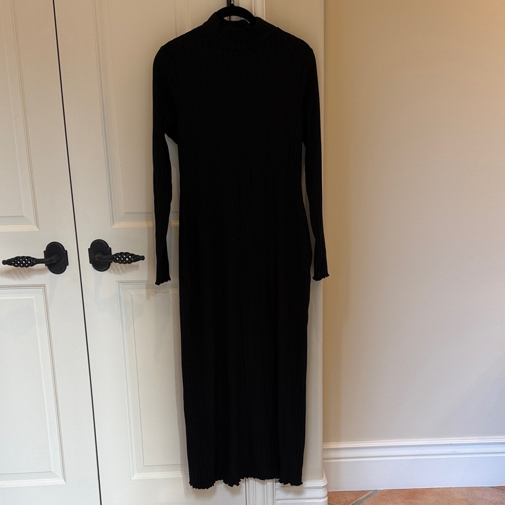 NWT Banana Republic Wide Ribbed Turtleneck Maxi Dress
